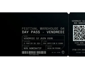 Billet d'entrée Day Pass pour la warehouse du festival hardtechno CORTEX à Colmar